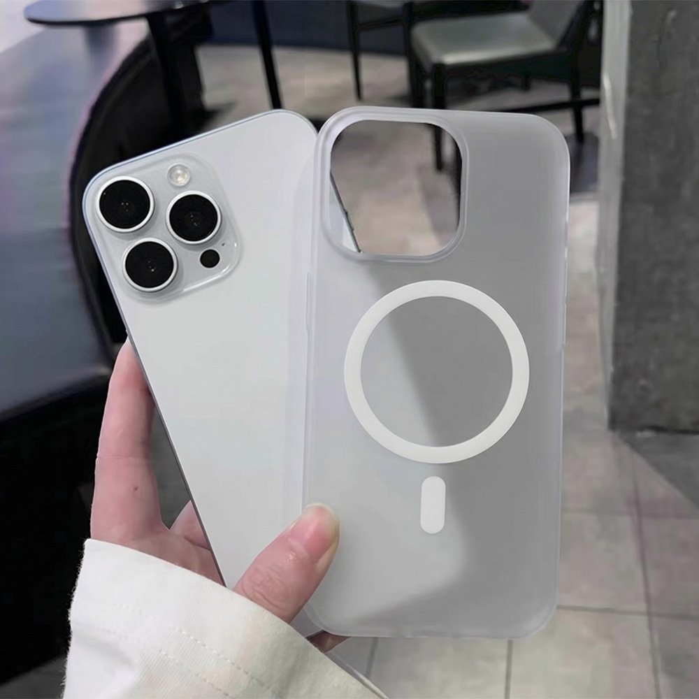 Ring Stand Case - 울트라 씬 소프트 매트 마그네틱 폰