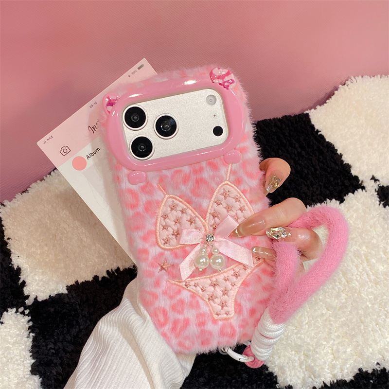 Phone Cases 13 - 럭셔리 레오파드 프린트 비키니 패턴 플러시