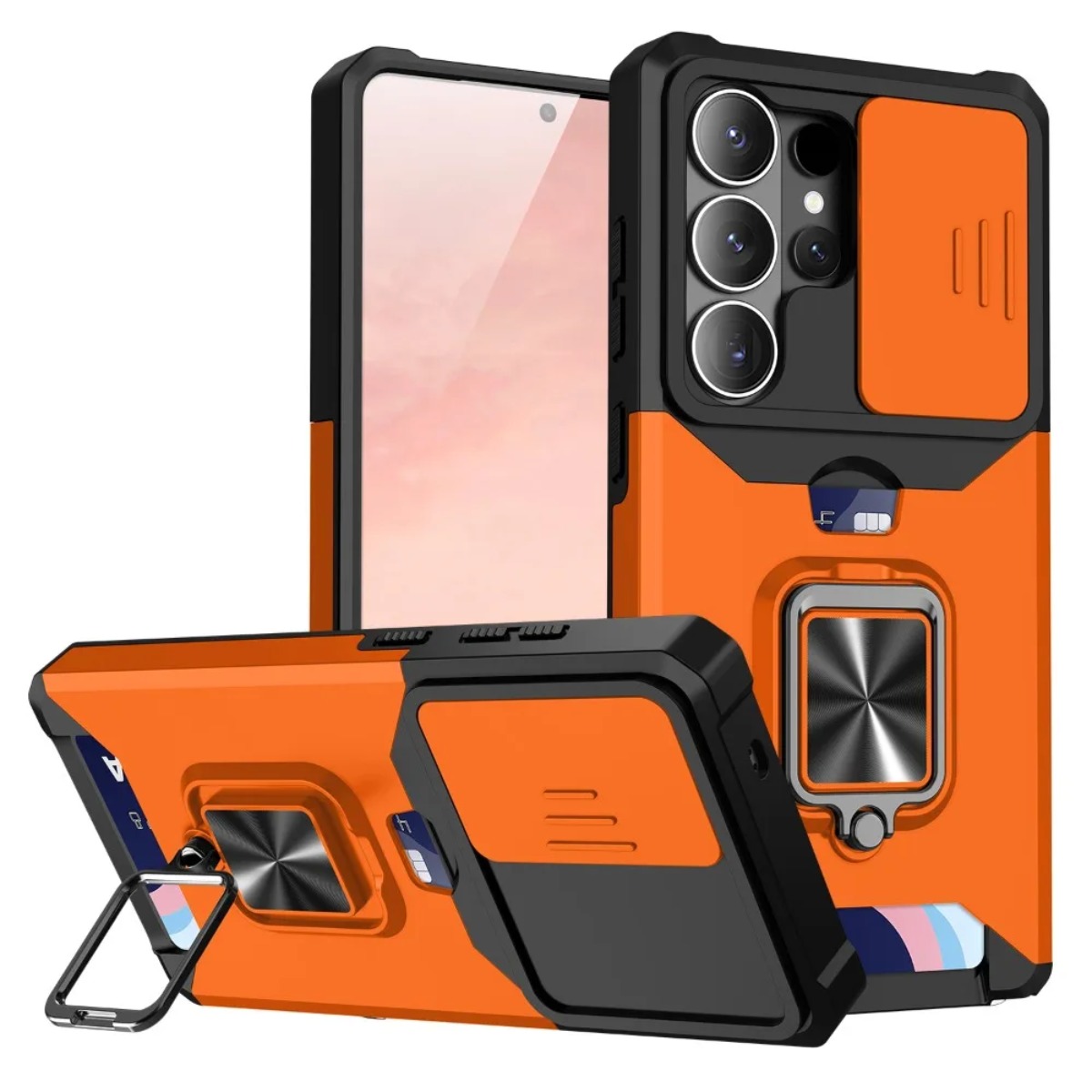 Phone Cases That Hold Cards - 카드 슬롯 링 홀더 슬라이드 카메라