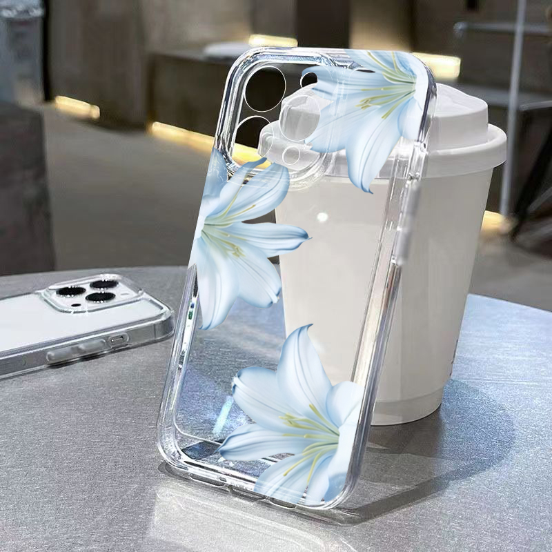 Phone Cases Trending - 세련된 화이트 백합꽃 디자인 아이폰 17
