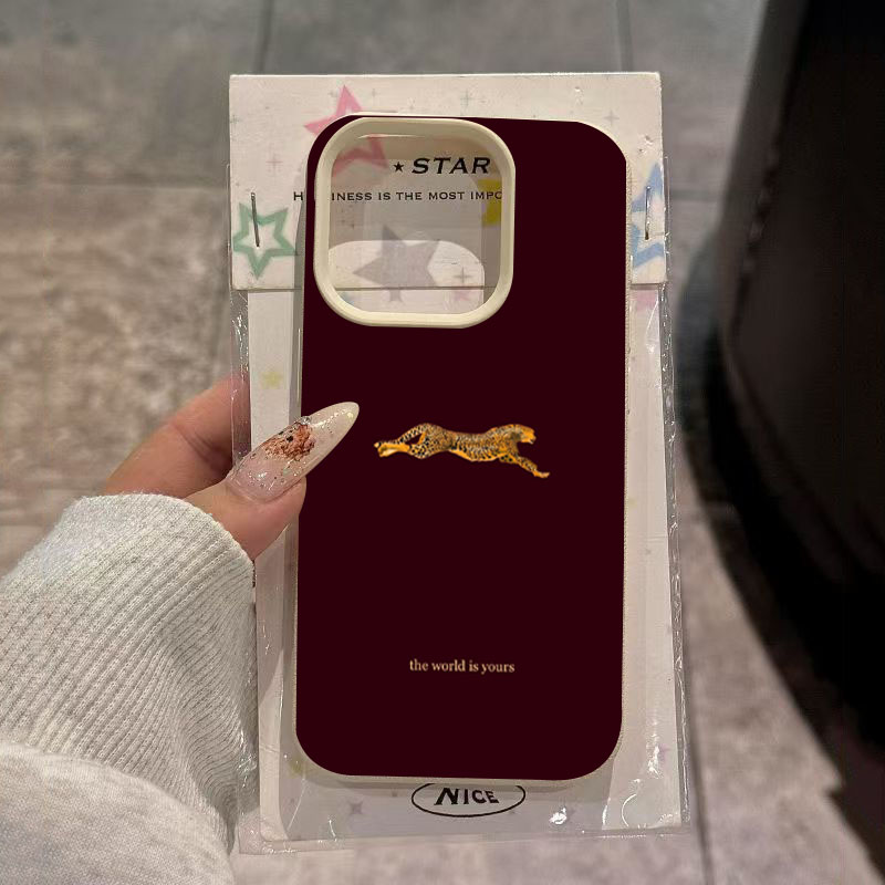 Phone Cases Trending - 미니멀리스트 레오파드 러닝 패턴 폰 케이스