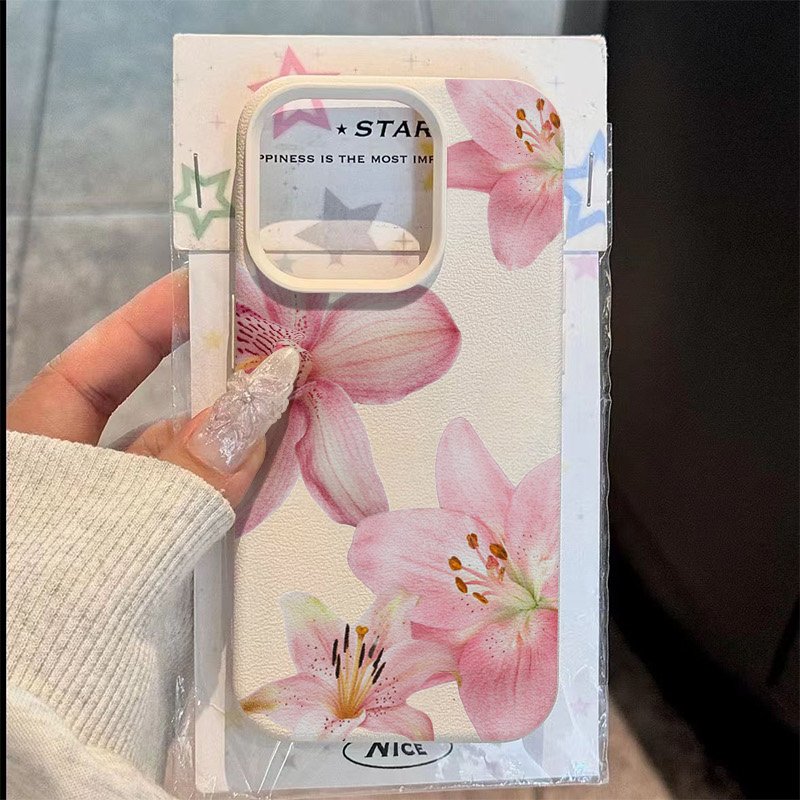 Phone Cases Galaxy S23 - 핑크 릴리 리치 텍스처 폰 케이스