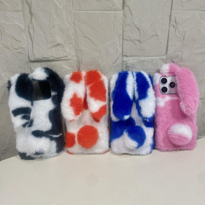 Phone Cases 13 - 귀여운 토끼 디자인 폭신한 폰 케이스