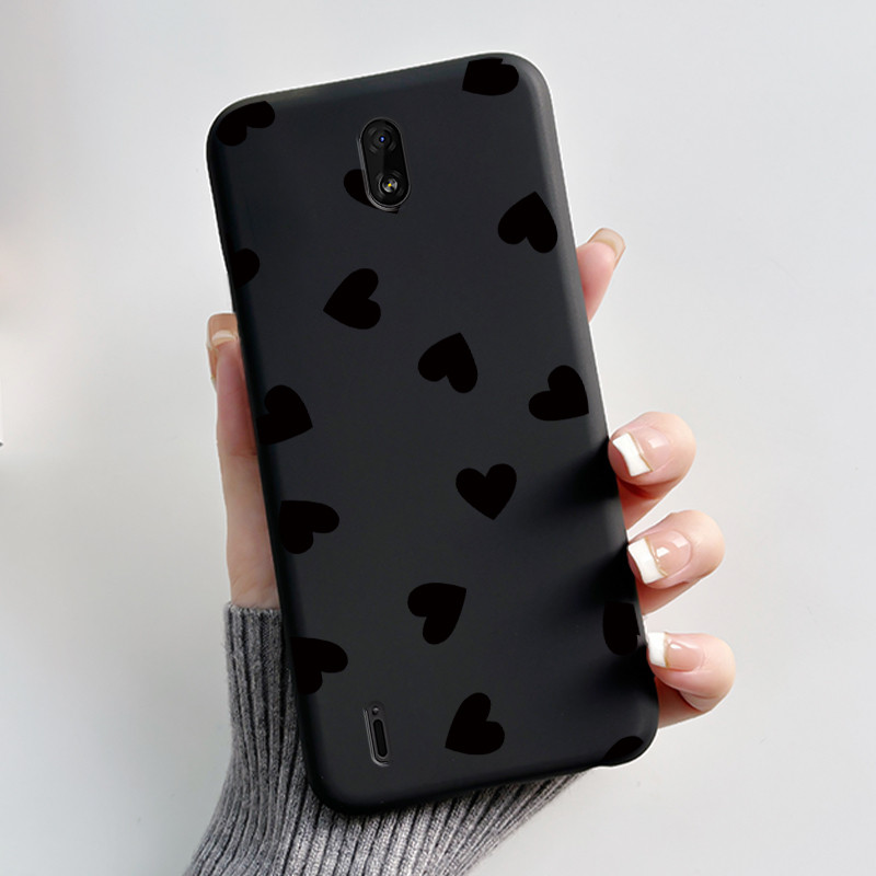 Nokia C1 2020 용 부드러운 실리콘 블랙 케이 - Phone Cases Viral 리뷰 및 가격