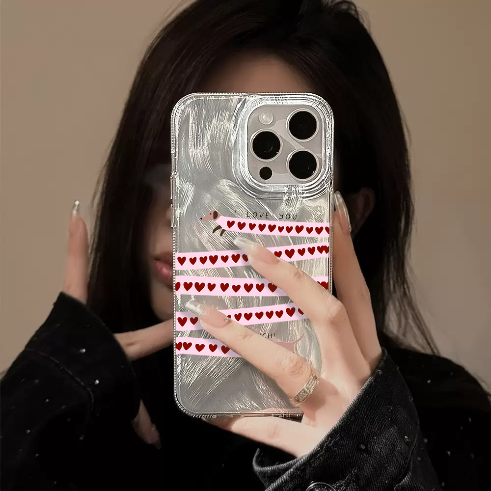 귀여운 닥스훈트 실크 질감 폰 케이스 (삼성 갤럭시 S - Phone Cases Samsung S25 Fe 리뷰 및 가격