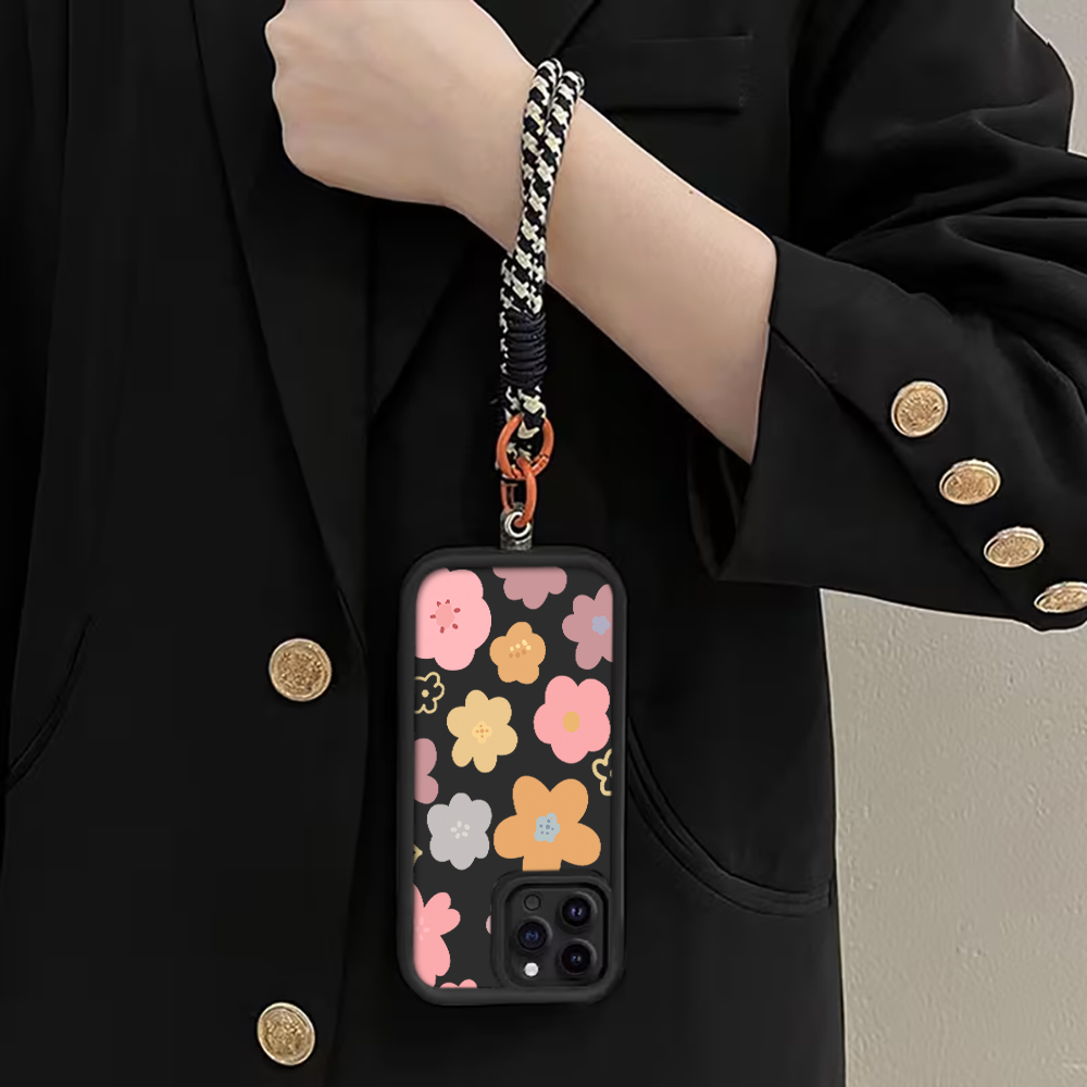 마카롱 플라워 스트랩 로프 폰 케이스 아이폰 12 13 - Phone Cases Rugged 리뷰 및 가격