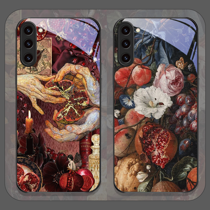 럭셔리 석류꽃 무늬 강화유리 폰 케이스 삼성 갤럭시 S - Phone Cases Galaxy S23 리뷰 및 가격