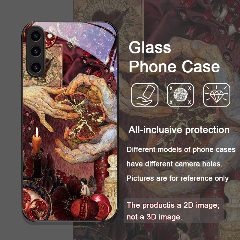 럭셔리 석류꽃 무늬 강화유리 폰 케이스 삼성 갤럭시 S - Phone Cases Galaxy S23 리뷰 및 가격