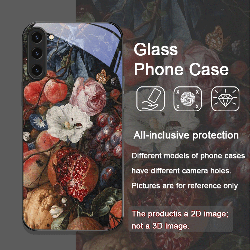 럭셔리 석류꽃 무늬 강화유리 폰 케이스 삼성 갤럭시 S - Phone Cases Galaxy S23 리뷰 및 가격