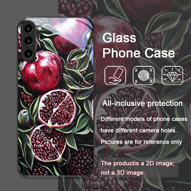 럭셔리 석류꽃 무늬 강화유리 폰 케이스 삼성 갤럭시 S - Phone Cases Galaxy S23 리뷰 및 가격