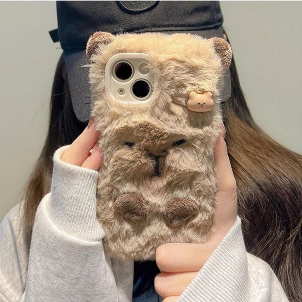 럭셔리 카피바라 플러피 퍼 폰 케이스 아이폰17 에어  - Phone Cases 13 리뷰 및 가격
