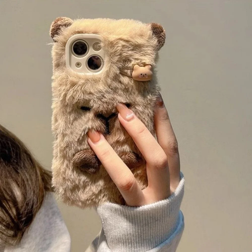 럭셔리 카피바라 플러피 퍼 폰 케이스 아이폰17 에어  - Phone Cases 13 리뷰 및 가격