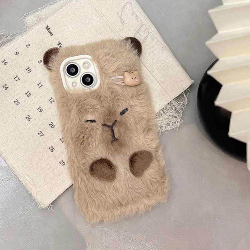 럭셔리 카피바라 플러피 퍼 폰 케이스 아이폰17 에어  - Phone Cases 13 리뷰 및 가격