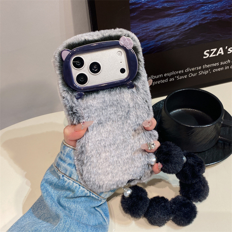 고급 솔리드 컬러 퍼리 플러시 폰 케이스 (아이폰 17 - Phone Cases 13 리뷰 및 가격