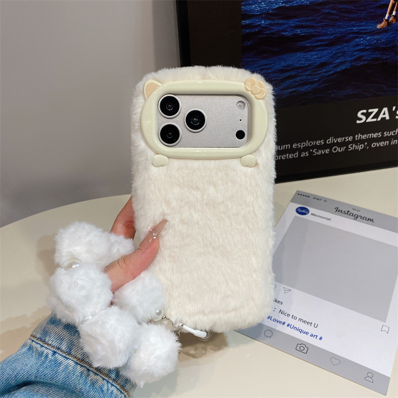 고급 솔리드 컬러 퍼리 플러시 폰 케이스 (아이폰 17 - Phone Cases 13 리뷰 및 가격