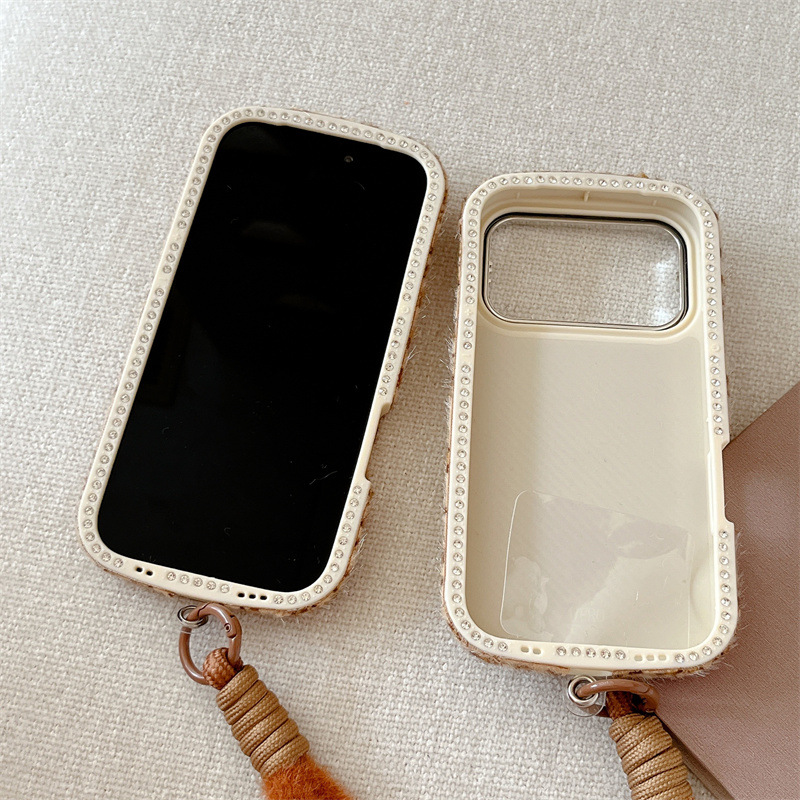 럭셔리 다이아몬드 장식 레오파드 프린트 플러시 폰케이스 - Phone Cases 13 리뷰 및 가격