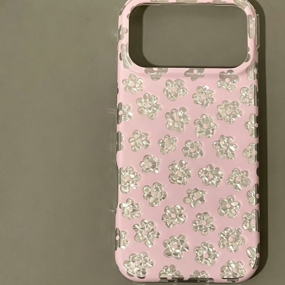 빈티지 트렌디 블랙 화이트 플라워 프린트 아이폰 케이스 - Phone Cases Trending 리뷰 및 가격
