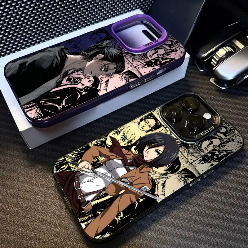 에렌 미카사 진격의 거인 아이폰 케이스 (13, 14, - Phone Cases Jujutsu Kaisen 리뷰 및 가격