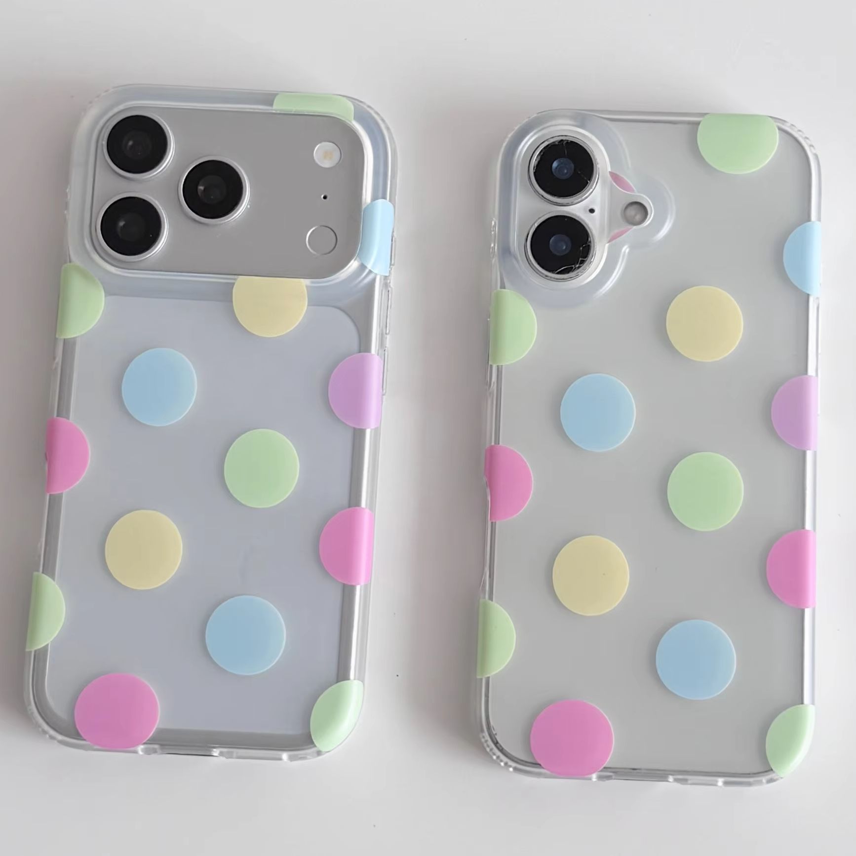 한국 인스 컬러풀 폴카 도트 무광 폰 케이스 아이폰 울 - Phone Cases Rugged 리뷰 및 가격