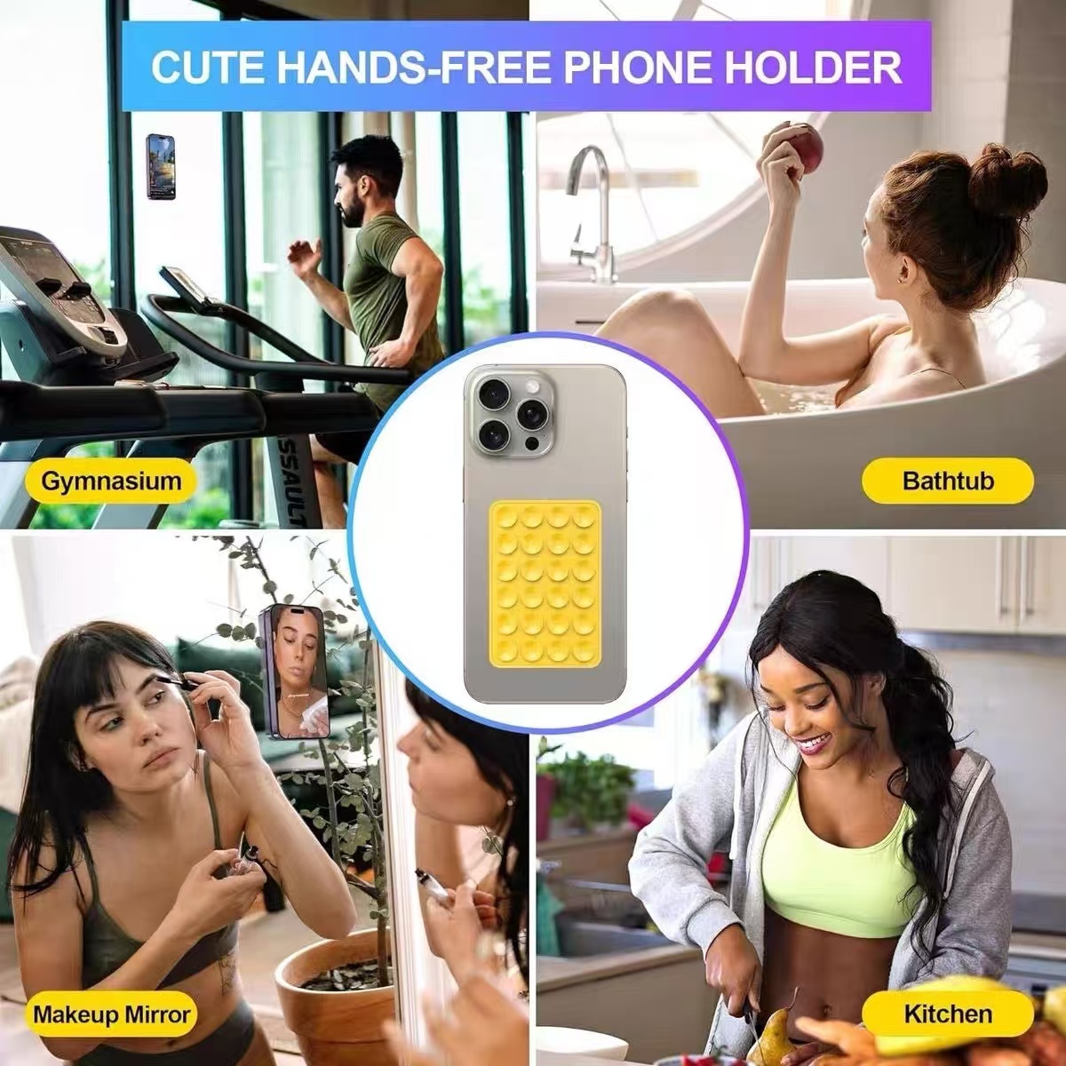 다기능 실리콘 흡착판 폰 홀더 패드 걸이형 사각형 미끄 - Phone Cases Iphone 리뷰 및 가격