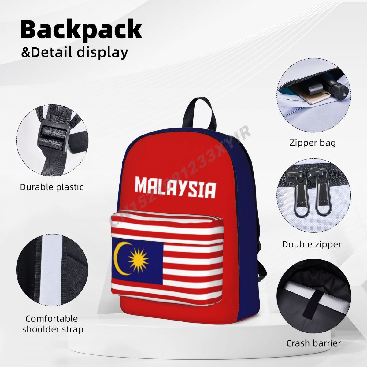 남녀공용 배낭 말레이시아 국기, 말레이시아 스티치 책가 - Phone Cases Malaysia 리뷰 및 가격