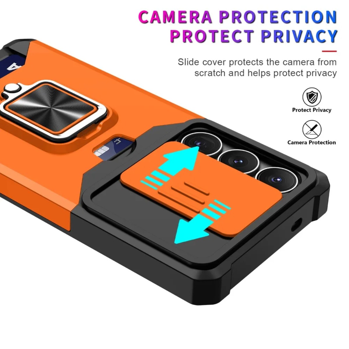 카드 슬롯 링 홀더 슬라이드 카메라 커버가 있는 삼성  - Phone Cases That Hold Cards 리뷰 및 가격
