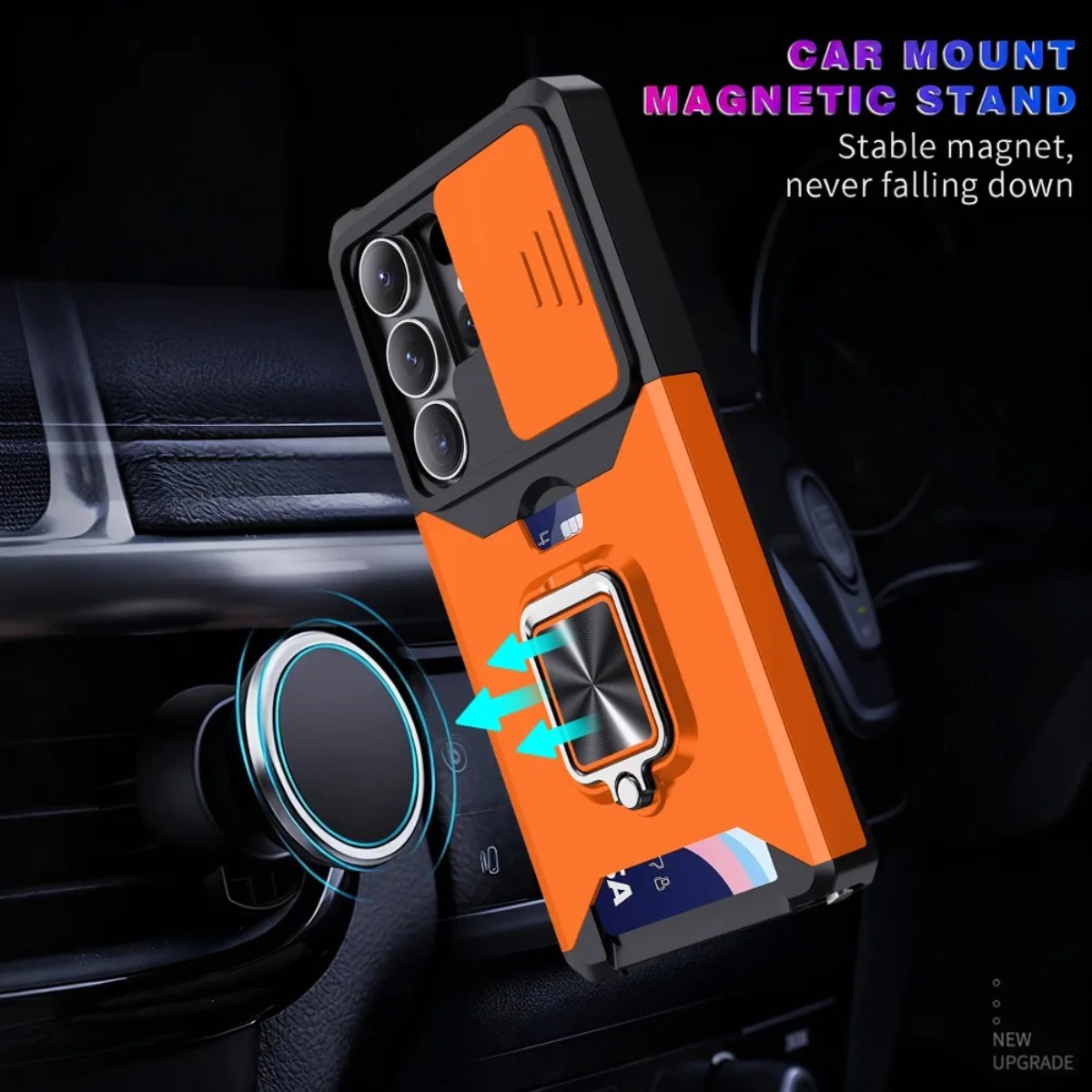 카드 슬롯 링 홀더 슬라이드 카메라 커버가 있는 삼성  - Phone Cases That Hold Cards 리뷰 및 가격
