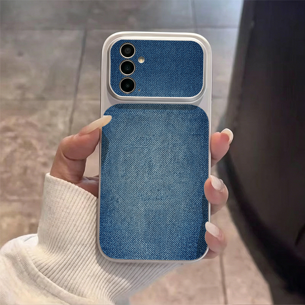 레트로 블루 데님 PU 가죽 폰 케이스 삼성 A57 A - Phone Cases Samsung S25 Fe 리뷰 및 가격