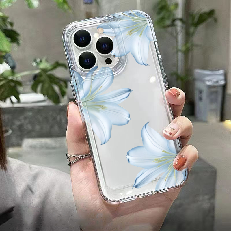 세련된 화이트 백합꽃 디자인 아이폰 17 16 15 P - Phone Cases Trending 리뷰 및 가격