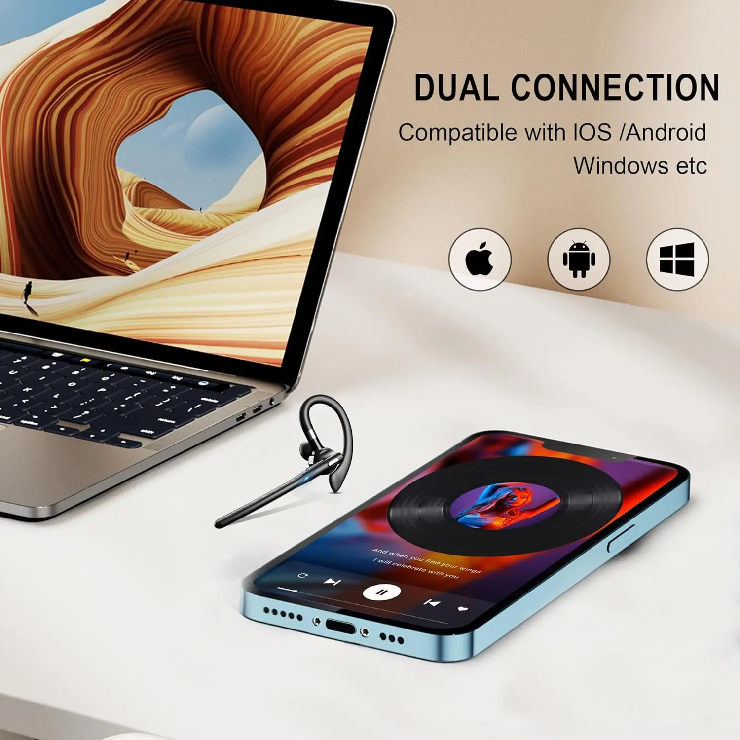 블루투스 헤드셋 무선 헤드폰 듀얼 마이크 음소거 소음  - Phone Cases Officeworks 리뷰 및 가격