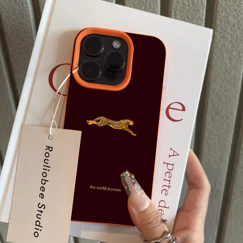 미니멀리스트 레오파드 러닝 패턴 폰 케이스 (아이폰 1 - Phone Cases Trending 리뷰 및 가격