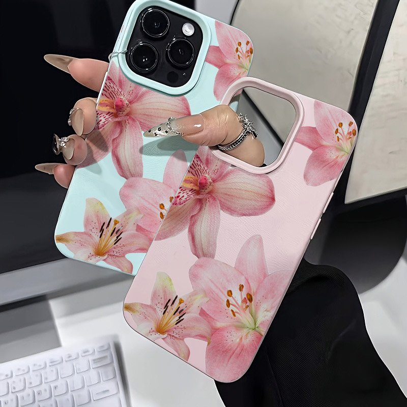 핑크 릴리 리치 텍스처 폰 케이스 삼성 갤럭시 S25  - Phone Cases Galaxy S23 리뷰 및 가격