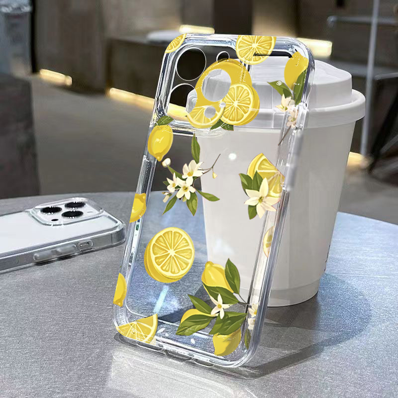 여름 과일 레몬 꽃 투명 폰 케이스 삼성 갤럭시 S25 - Phone Cases Samsung S25 Fe 리뷰 및 가격